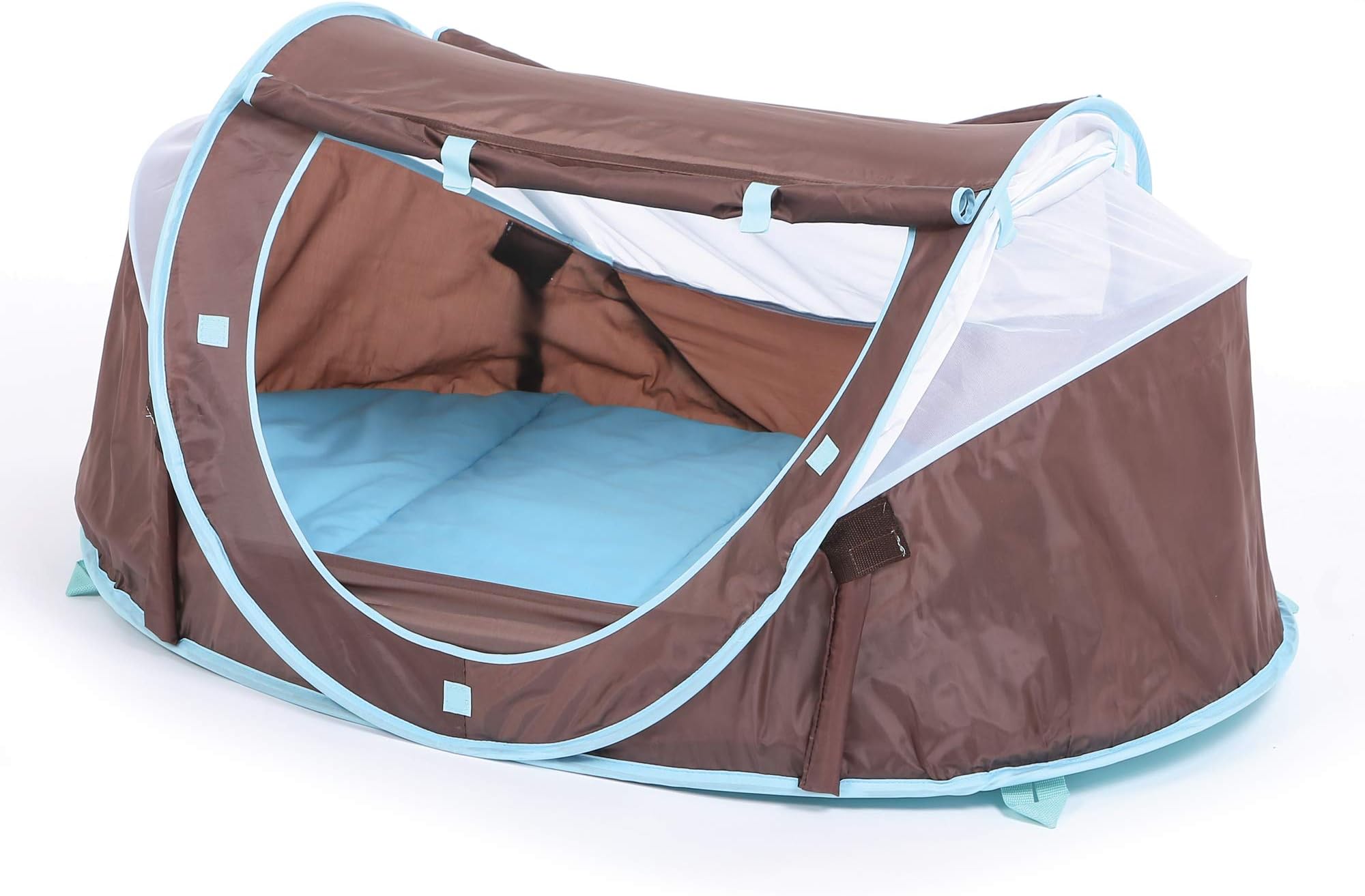 LUDI Portable Brown Baby Pop Up Tent