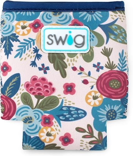 Miniatura 200 de Swig Life Skinny Can Coolie, soporte delgado de 12 onzas, enfriador de neopreno aislado con bolsillo, fundas para botellas de cerveza altas, All