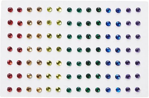 Miniatura 7 de Beauty Playbox - Juego de 456 gemas autoadhesivas para ojos, cara y cuerpo, para maquillaje de festivales