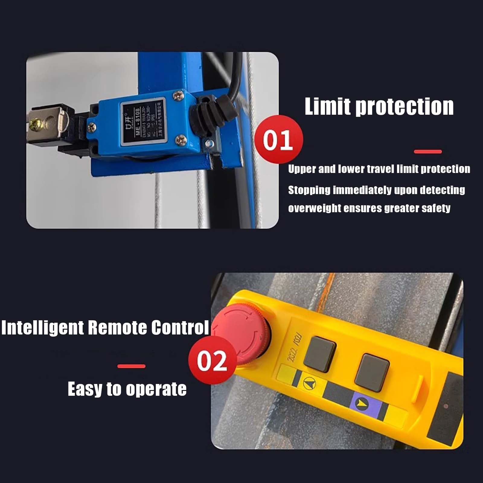 Plataforma Elevatória de Andamios Eléctrica, Totalmente Automática con Control Remoto, Altura de Elevación 2M-6M, Equipada con Ruedas Universales