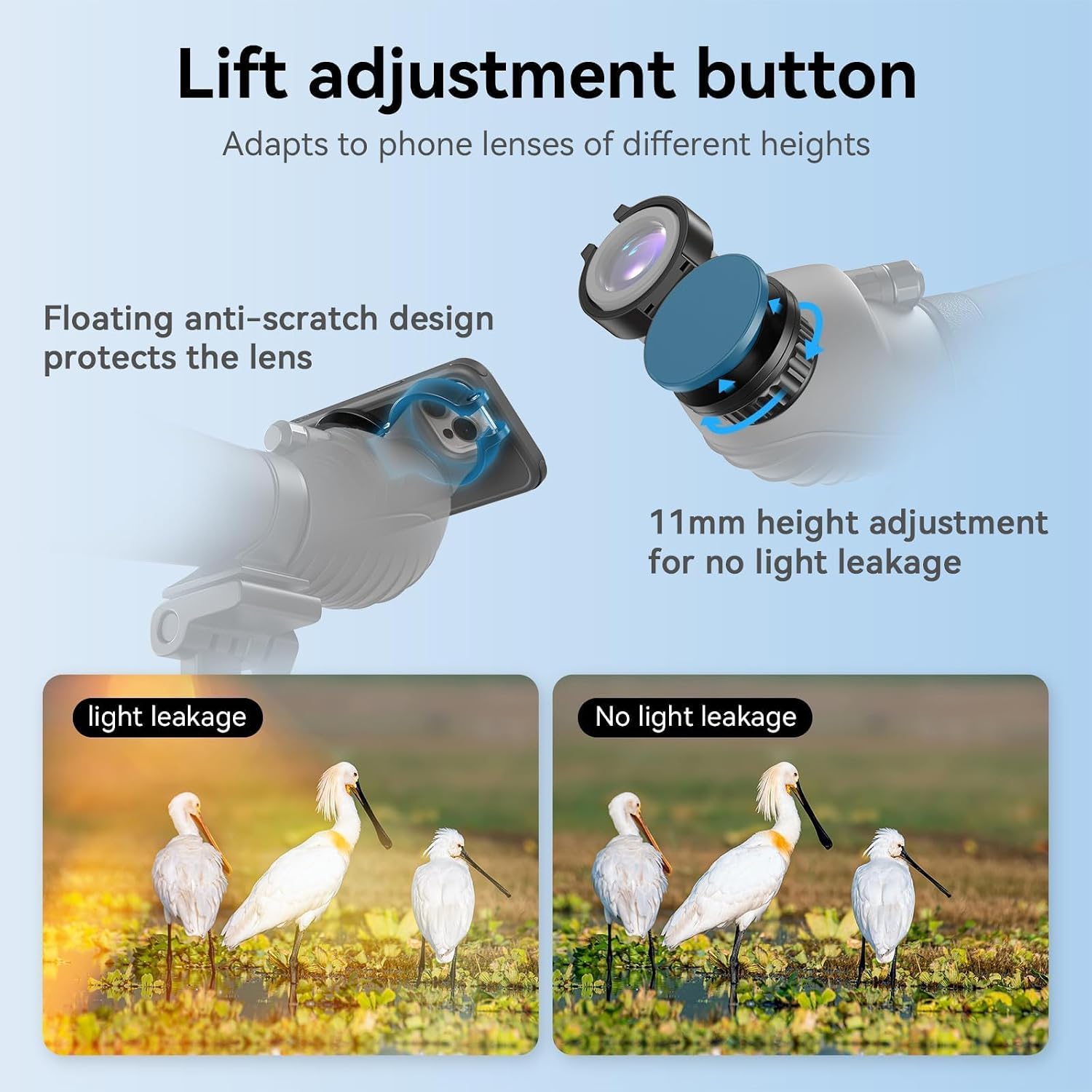 APEXEL Magnetic Telescope Phone Adapter for 36mm-46mm Eyepiece, Aluminum Foldable Photo Adapter Fits All Smartphone, Universal Phone Mount for Binocular, Monocular, Microscope, Spotting Scope