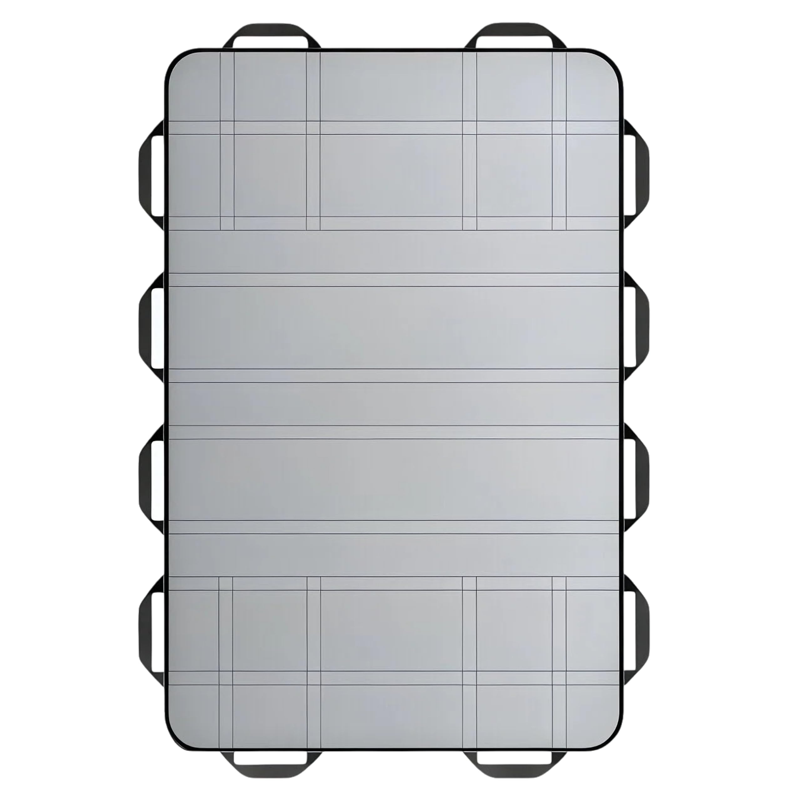 Upgraded 3-Layer Positioning Bed Pad with Handles, Transfer &amp; Slide Sheet for Elderly Care, Waterproof Washable Draw Sheet for Turning, Lifting &amp; Repositioning (60" x 40", Gray)