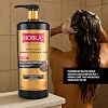 Bioblas Black Garlic Shampoo – Against Hair Loss, Strengthening & Repairing Effect, Organic Olive Oil, 1000 ml
