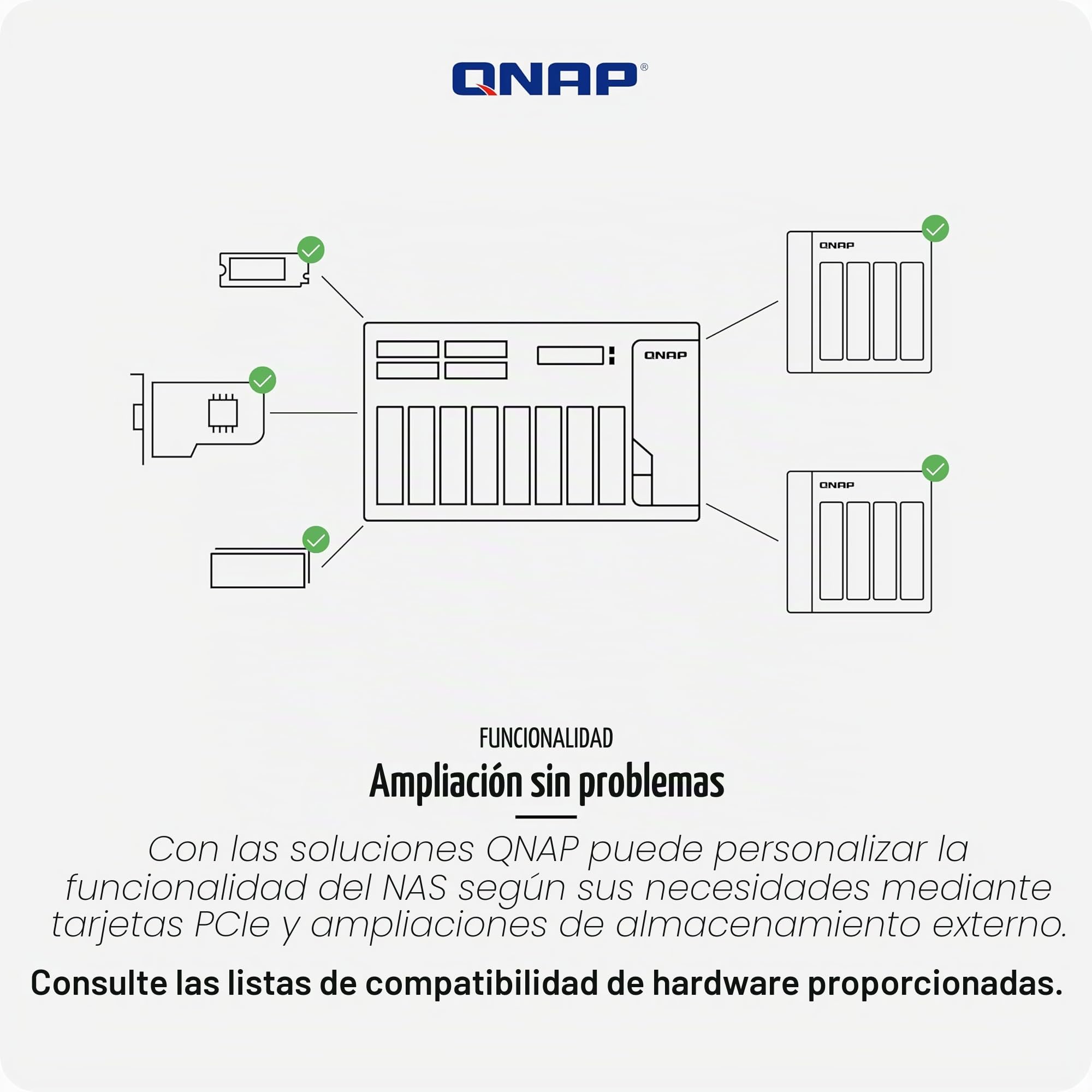 QNAP TS-462-4G serveur de stockage NAS Tower Ethernet/LAN Blanc N4505