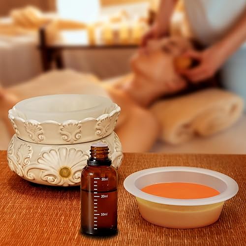 Miniatura 7 de ASAWASA 6 forros reutilizables de silicona para derretir cera, a prueba de fugas, sin ensuciar, sin rasguños, no tóxicos, sin BPA, 2.48 pulgadas de