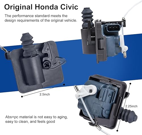 Miniatura 5 de 74700-TBA-A02 Actuador de tapa de combustible, actuador de tapa de combustible, kit de montaje de puerta de gas compatible con Honda Civic 2016 2017