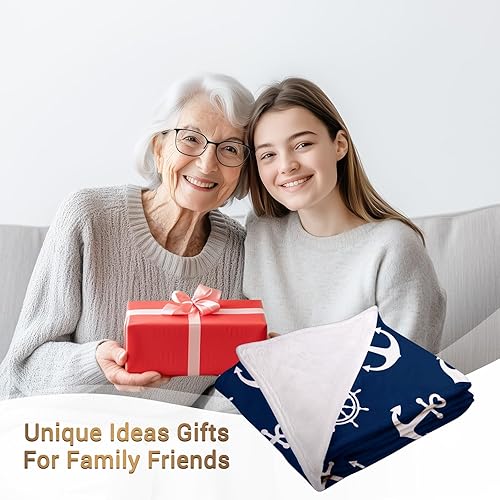 Miniatura 9 de Jekeno Manta de sherpa de tiburón de dibujos animados, color azul, suave y cálida, para niños y adultos, regalo de oficina, 50 x 60 pulgadas