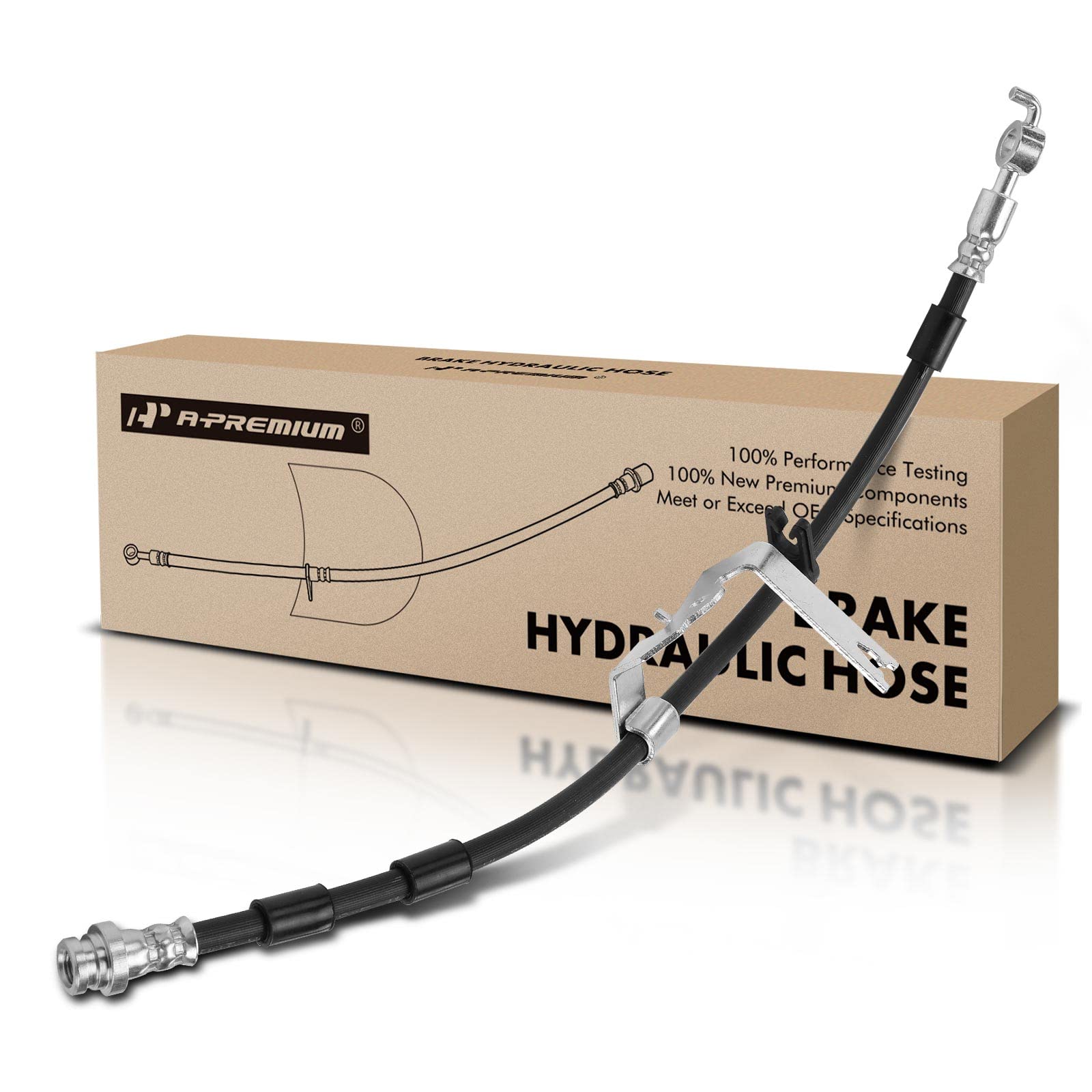 A-Premium Front Passenger Brake Hydraulic Hose – Compatible With Ford Fusion 2013-2020, Lincoln MKZ 2013-2019 - View #5