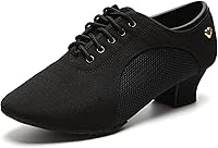 RoseMoli Women's Latin Dance Shoes Lace-up Ballroom Modern Salsa Rhythm Teaching Practice Professional Performance Dance Shoes