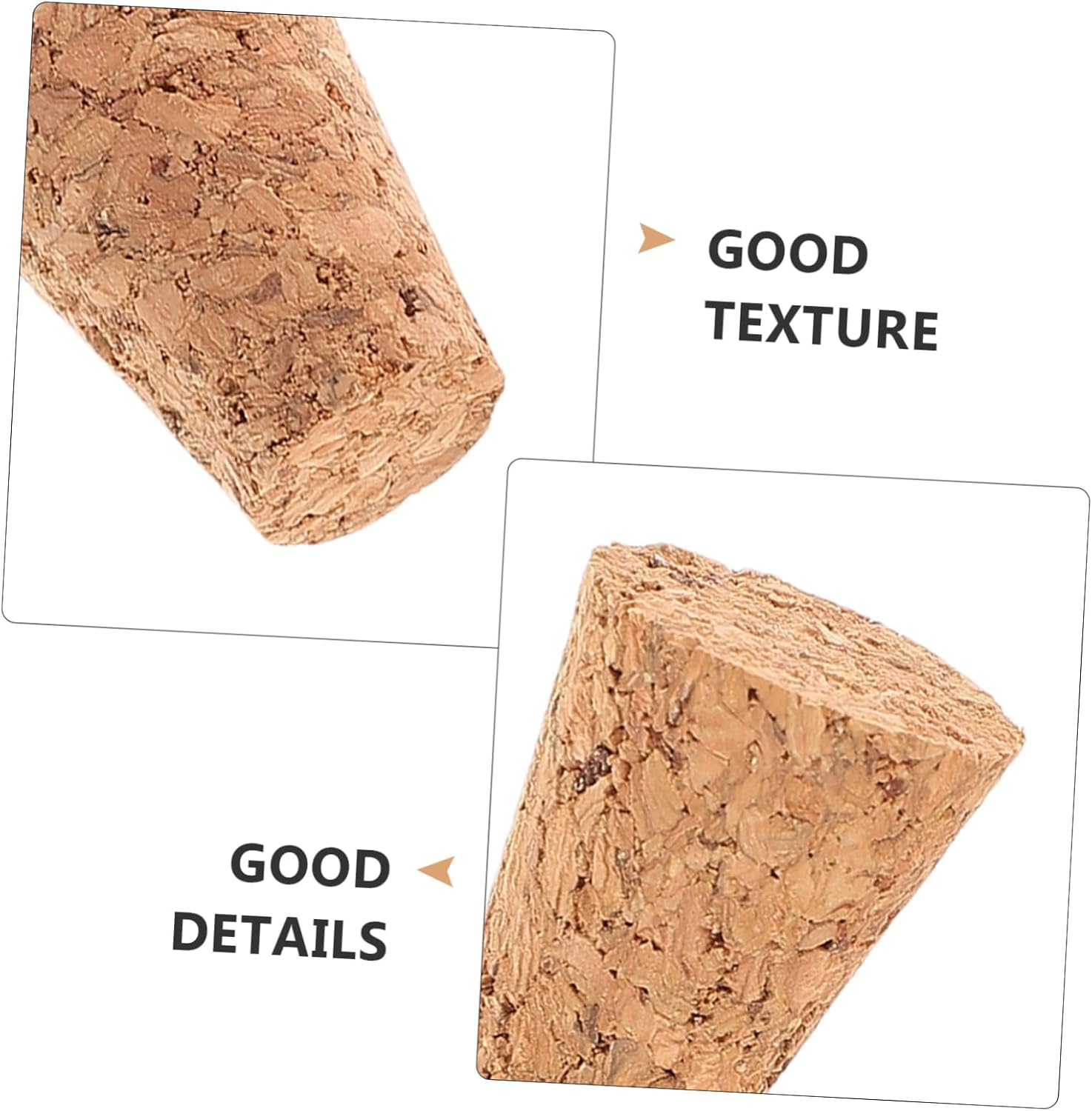 20pcs Tapered Wine Corks Wooden Replacement Plugs for Glass Bottles