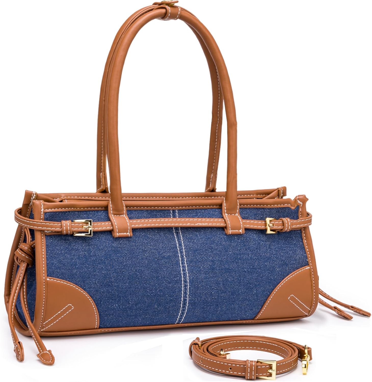 P. Atelier Women’s Shoulder Bag, Faux Leather Crossbody Handbag
