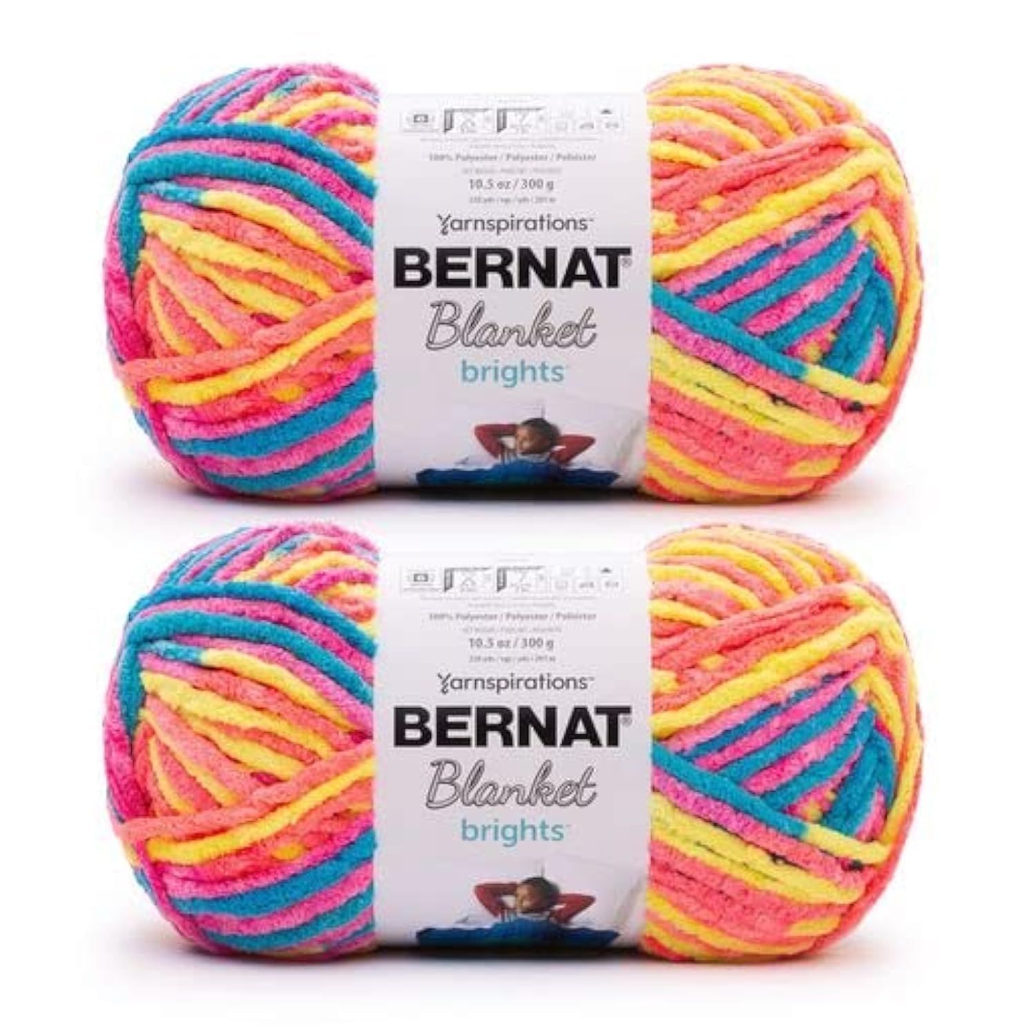 Bernat Blanket Brights Neon Mix Yarn