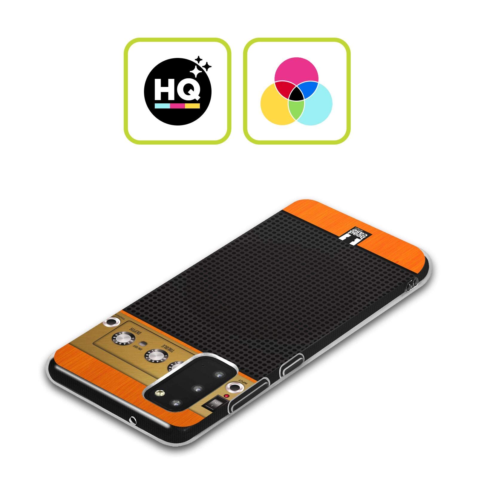 Head Case Designs Orange Chorus Guitar Amp Soft Gel Case [Military Grade Protection] Compatible with Galaxy A33 5G (2022)
