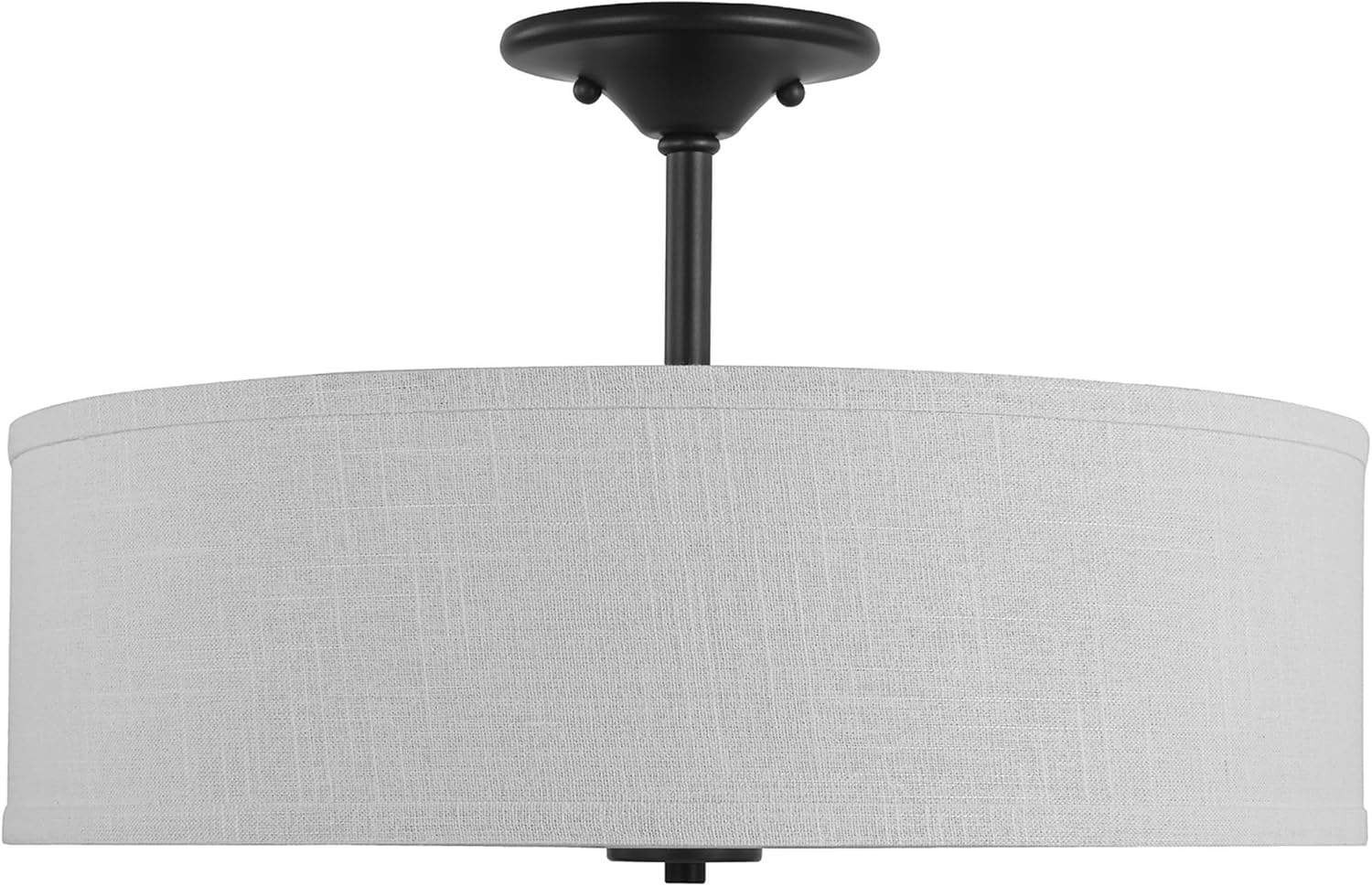Progress Lighting Inspire Collection Graphite Three-Light 18" Semi-Flush Mount, 11.50x18.00x18.00