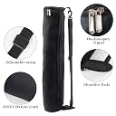 Klmnop Yoga Mat Bag, Portable Yoga Mat Storage Bag with Adjustable Strap, Yoga Mat Carry Bag for Gym, Beach, Travel for Women & Men(Black) gallery image
