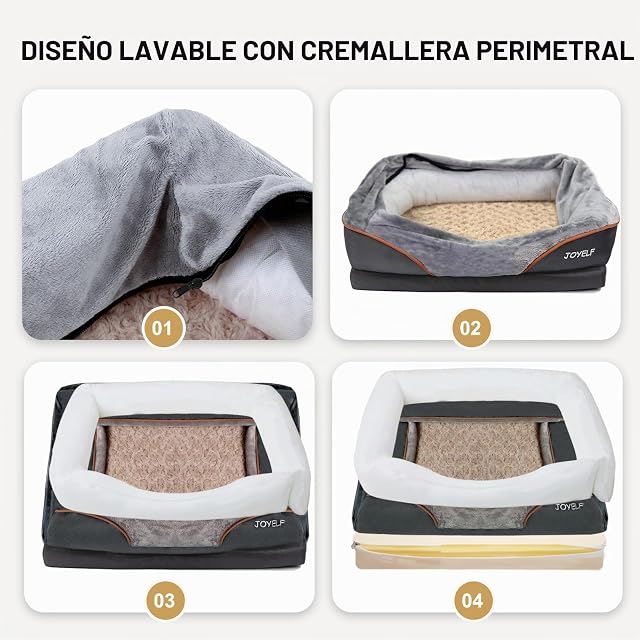 Foto 7 de 8 de JOYELF Large Cama de Espuma viscoelástica para Perros