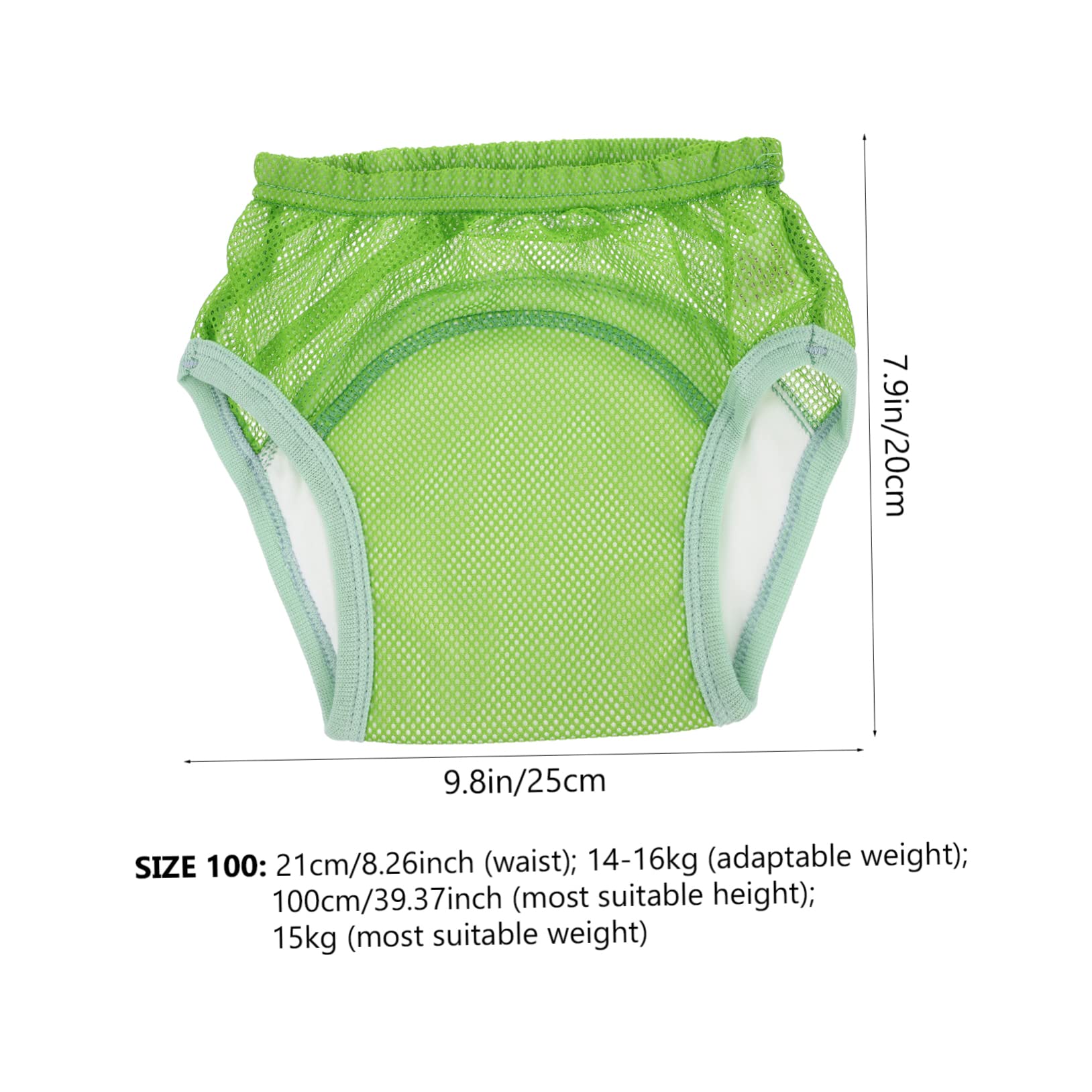 Toddmomy 3Pcs Potty Training Underwear Soft Cotton Nappy Pants Washable and Reusable Diaper Pants for Comfort and Leak Protection Assorted Color