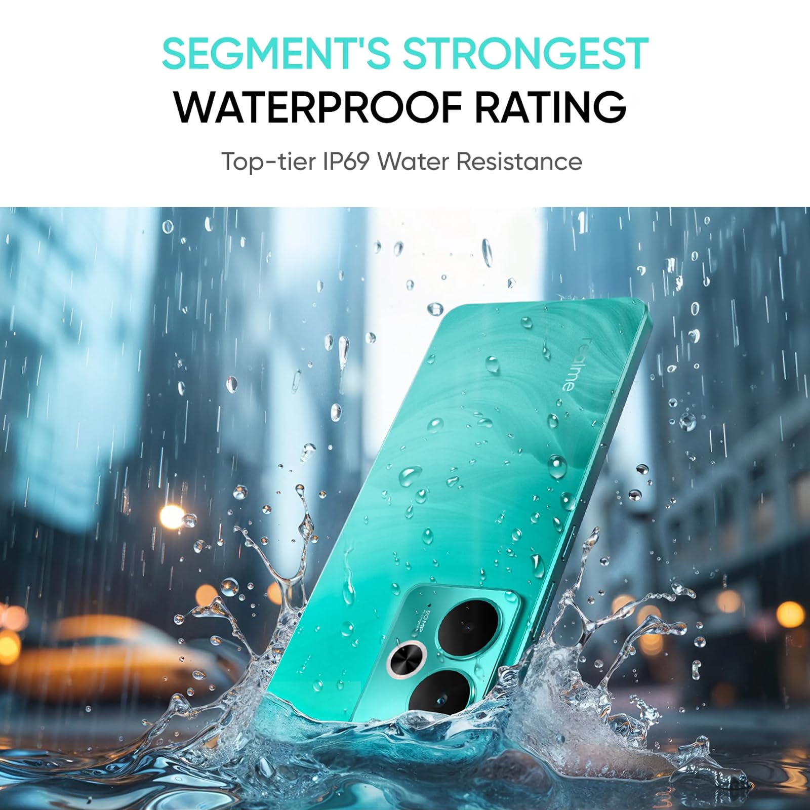 realme 14T 5G Smartphone 8+256GB,Chipset 5G Dimensity 6300,Fotocamera Ai 50MP,Display Super AMOLED 6,67'' 120Hz,Batteria massiccia 5260mAh,doppia sim,NFC,Verde