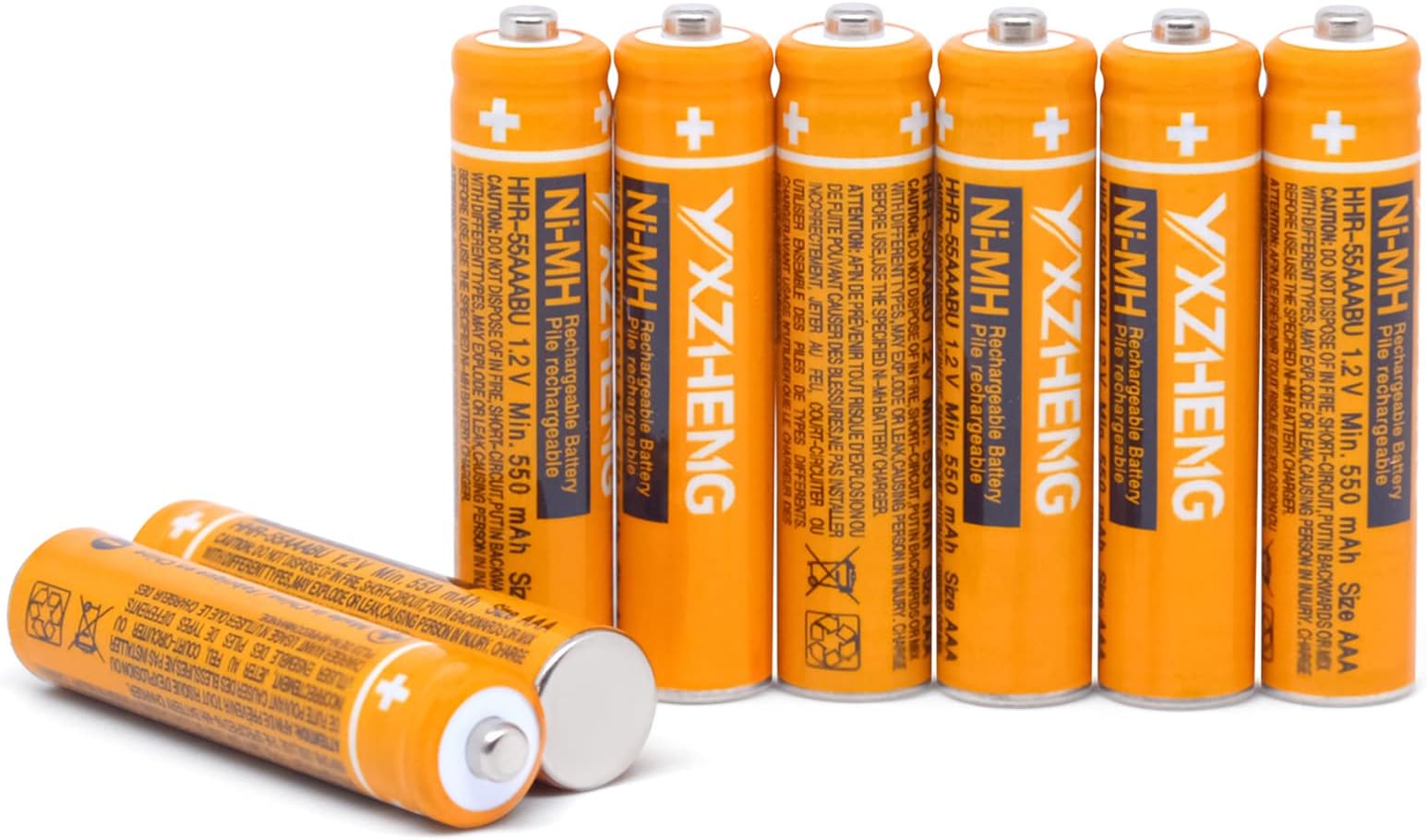 None 8pcs AAA battery for HHR-55AAABU For Panasonic Cordless Phone 1.2V 550mAh Original New Rechargeable NI-MH