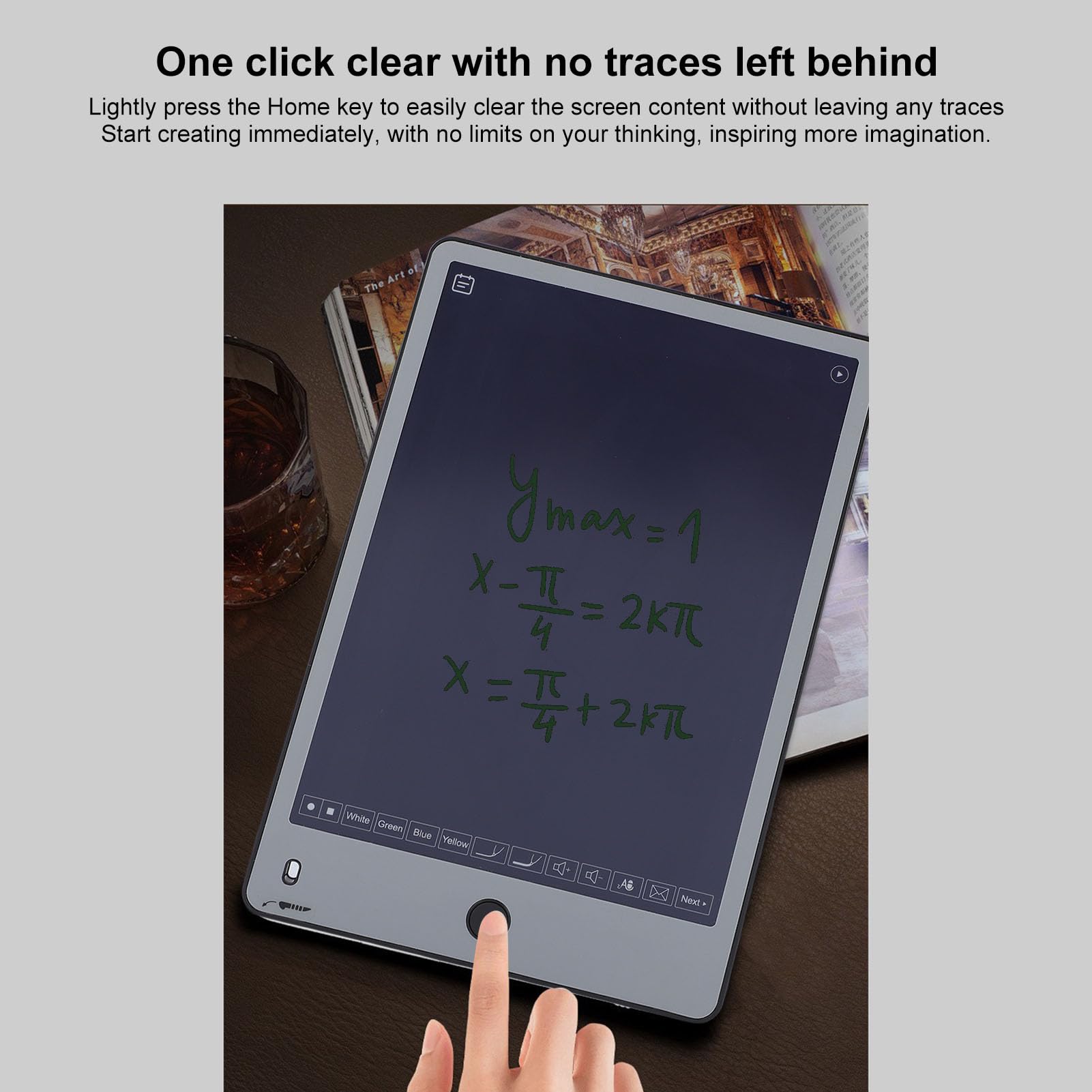 ASHATA Set di Schede di Scrittura di Penna Intelligente Digitale, Tablet a Mano AI con Note di Incontro Vocale di Archiviazione Cloud in Tempo Reale