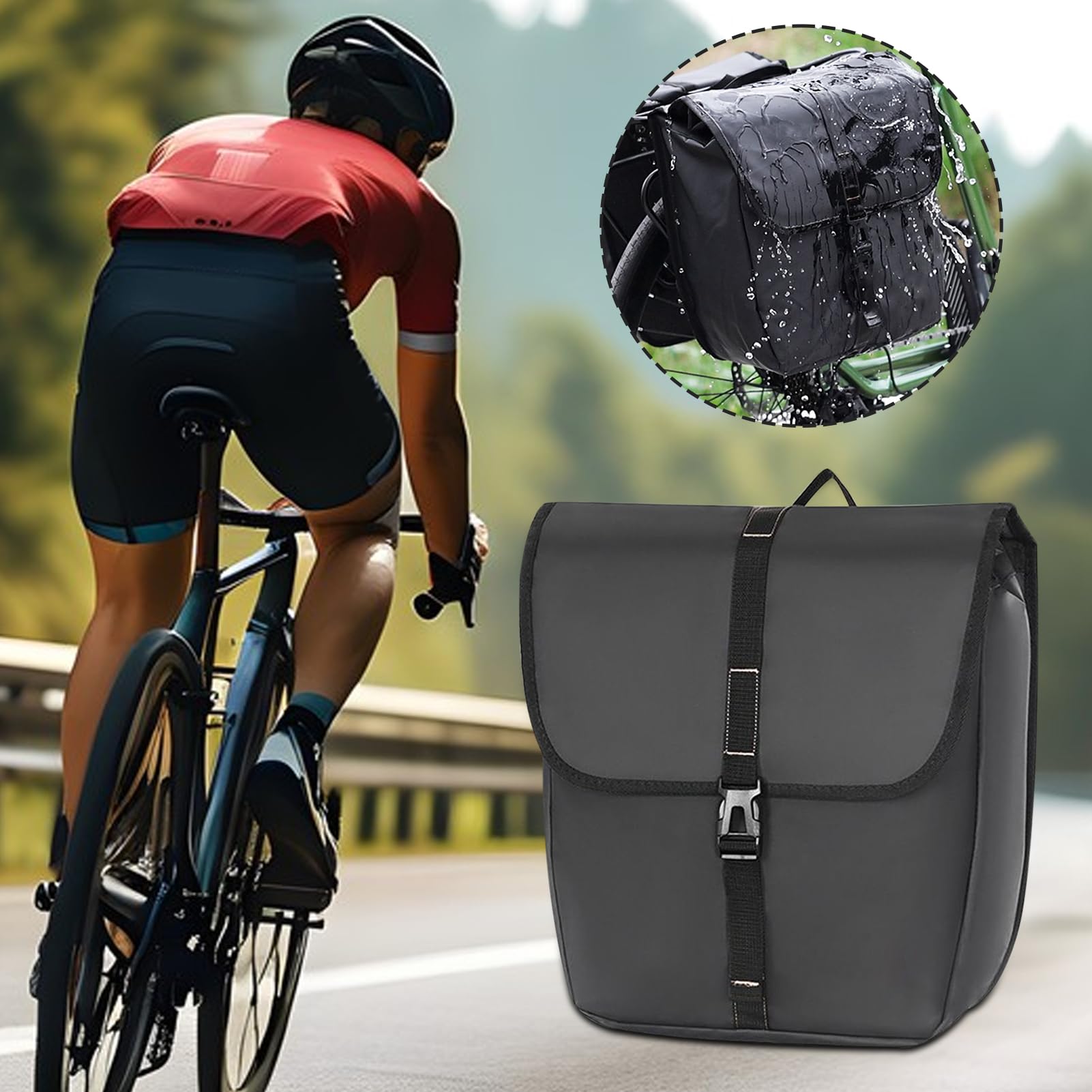 Bolso Trasero para Bicicleta Impermeable con Asa