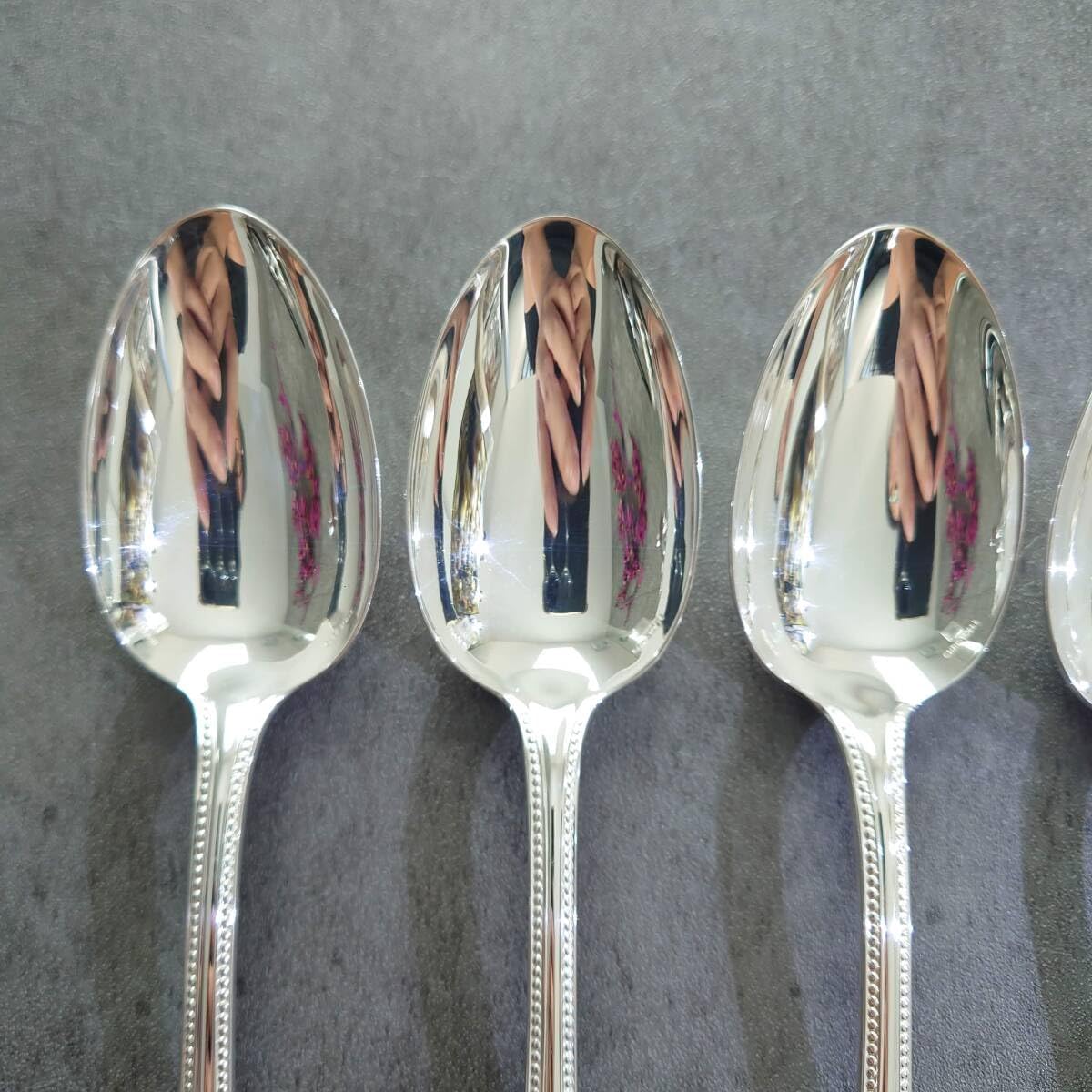 クリストフル パールコンソメスプーン 6本 当時物 クリストフルの