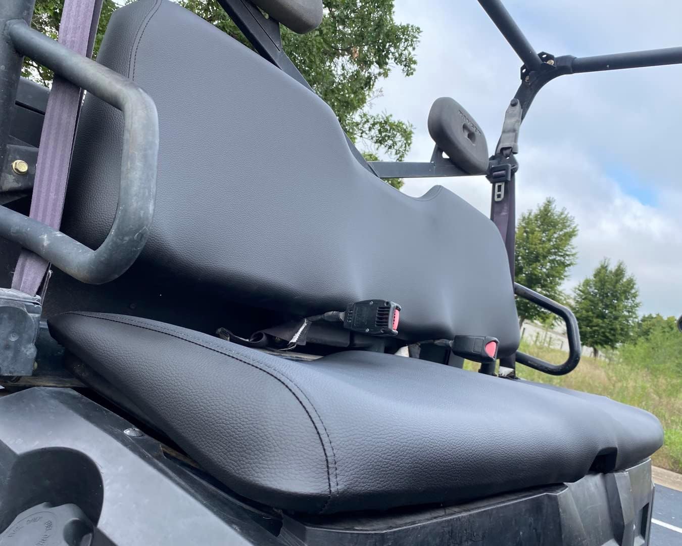 Quad Logic Replacement All-Weather Vinyl Base Seat Cover Replacement for Polaris Ranger 500 700 800 Full Size (2009-2014) - Cover Only