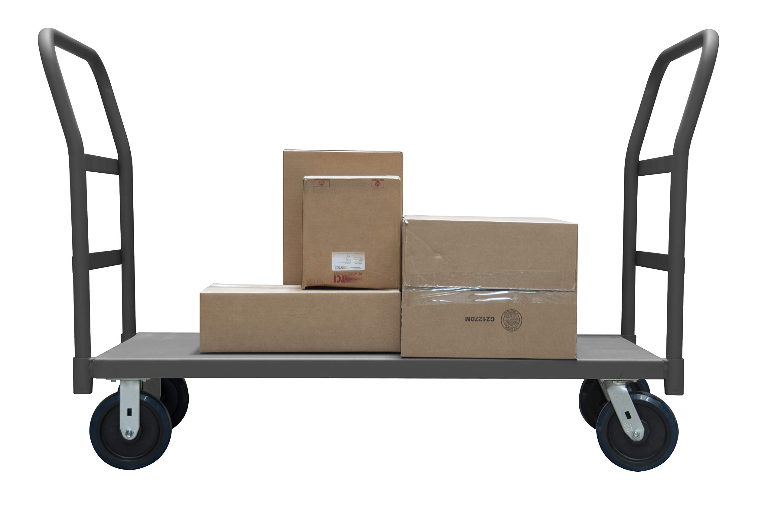 Durham EPT2H24368PU95 2 Sided Platform Truck, 8 Polyurethane
