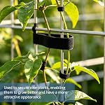100Pk15.5cm Black Hook&Loop Cable Ties for Home Office Data Center