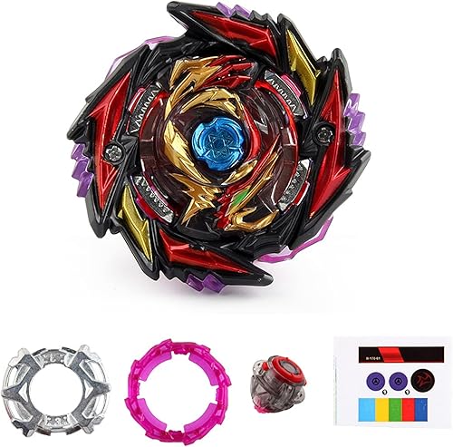 Miniatura 3 de Battling Toys Burst Booster SuperKing B-170 01 Death Diabolos 4Turn Merge 1D Starter con Battling Sparking Launcher Burst Bey Launcher LR (giro