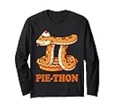 Pie-Thon Python Snake Math Teacher Pi Day Pun Long Sleeve T-Shirt