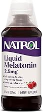 Natrol Liquid Melatonin 2.5 mg, Adult Melatonin Supplement to Fall Asleep Faster and Stay Asleep Longer, Wake Up Refreshed, 8 FL OZ Berry-Flavored Liquid, Up to a 23 Day Supply