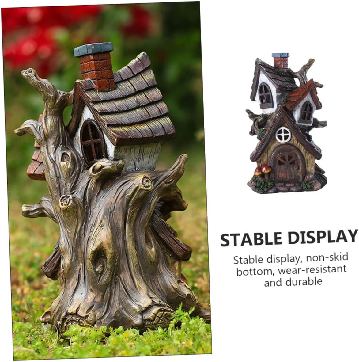 Resin Mini House Decor Charming Miniature House Ornaments for Home Garden Weather Resistant Design Detail Any Occasion