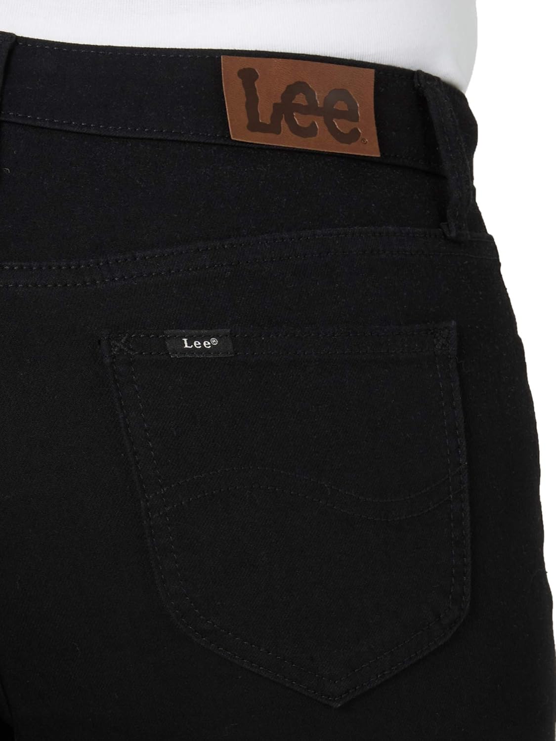 Lee Women's Legendary Mid Rise Straight Leg Jean 16 Long Black