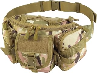 Outdoor Hiking Fishing Bumbag Waterproof Military Fanny Pack Tactical Fanny Pack Military Belt Pack Pouch Hiking Climbing Fishing Riding (CP Camouflage)