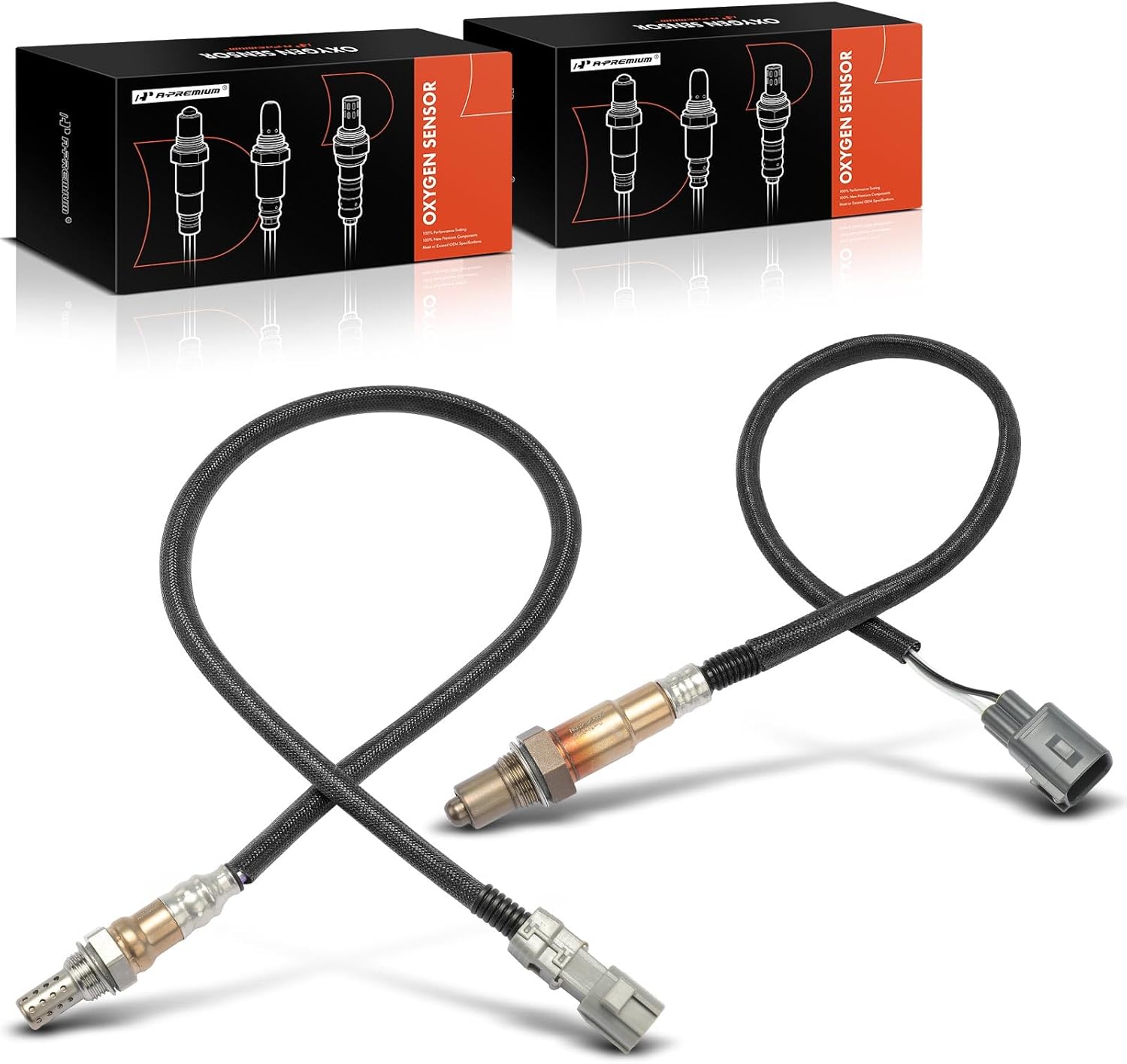 A-Premium O2 Oxygen Sensor Compatible with Toyota Highlander 2020 2021 2022 3.5L, Downstream, 2-PC Set