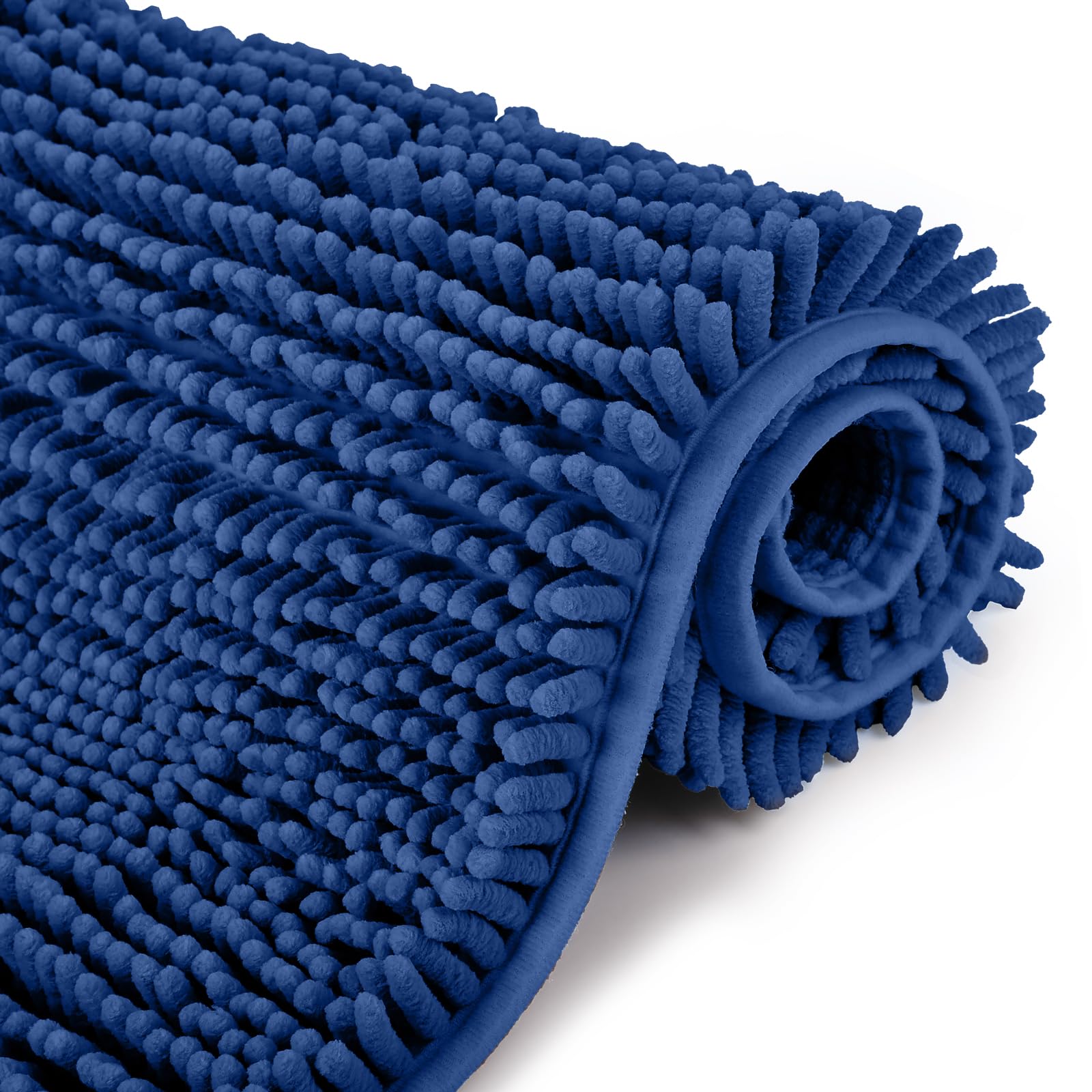 FCSDETAIL rutschfeste, Hochflor Badteppiche, Maschinenwaschbare Badematte, Badvorleger mit Wasserabsorbierenden, Weichen Mikrofasern für Badewanne, Dusche und Badezimmer