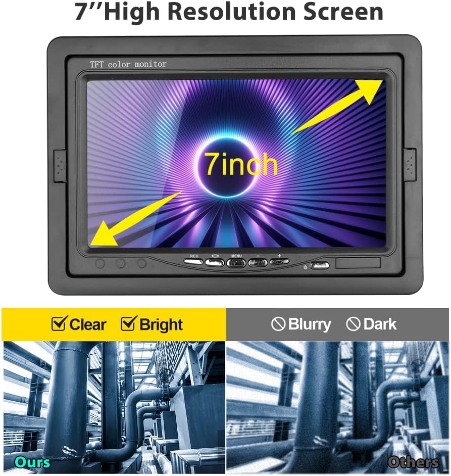 7 Inches Monitor 100ft/30m with Distance Mark Plumbing Snake Pipe Inspection Video Camera,DVR Recorder Waterproof IP68 Drain Sewer Pipeline Industrial Endoscope System…