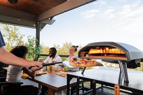 Ooni Koda 16 Natural Gas Pizza Oven - Pro Pizza Oven Bundle - Includes 14 Aluminium Pizza Peel and Koda 16 Cover