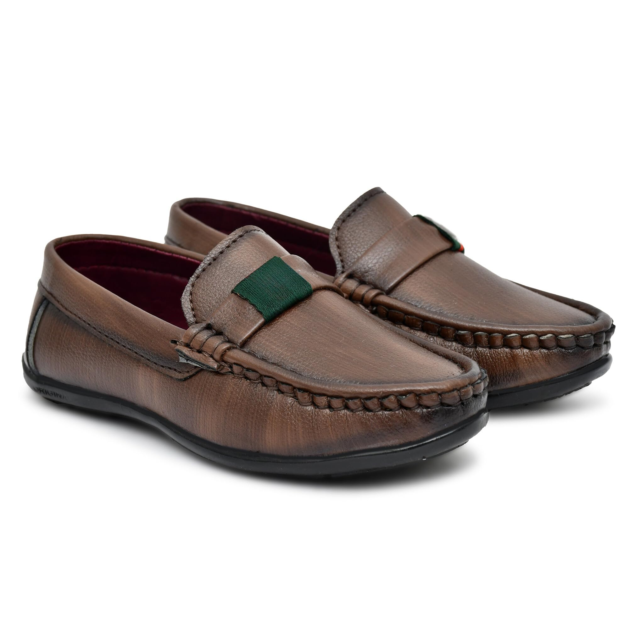 MR ANDERSONS Synthetic Kid Formal Shoes, Trending Stylish Formal Loafers Casual Shoes with Comfortable Cushioned Soles, Lightweight Formal Shoes for Party, Every Occasion (10 UK, Brown) (B0CNS9MNNC) Amazon Price History, Amazon Price Tracker