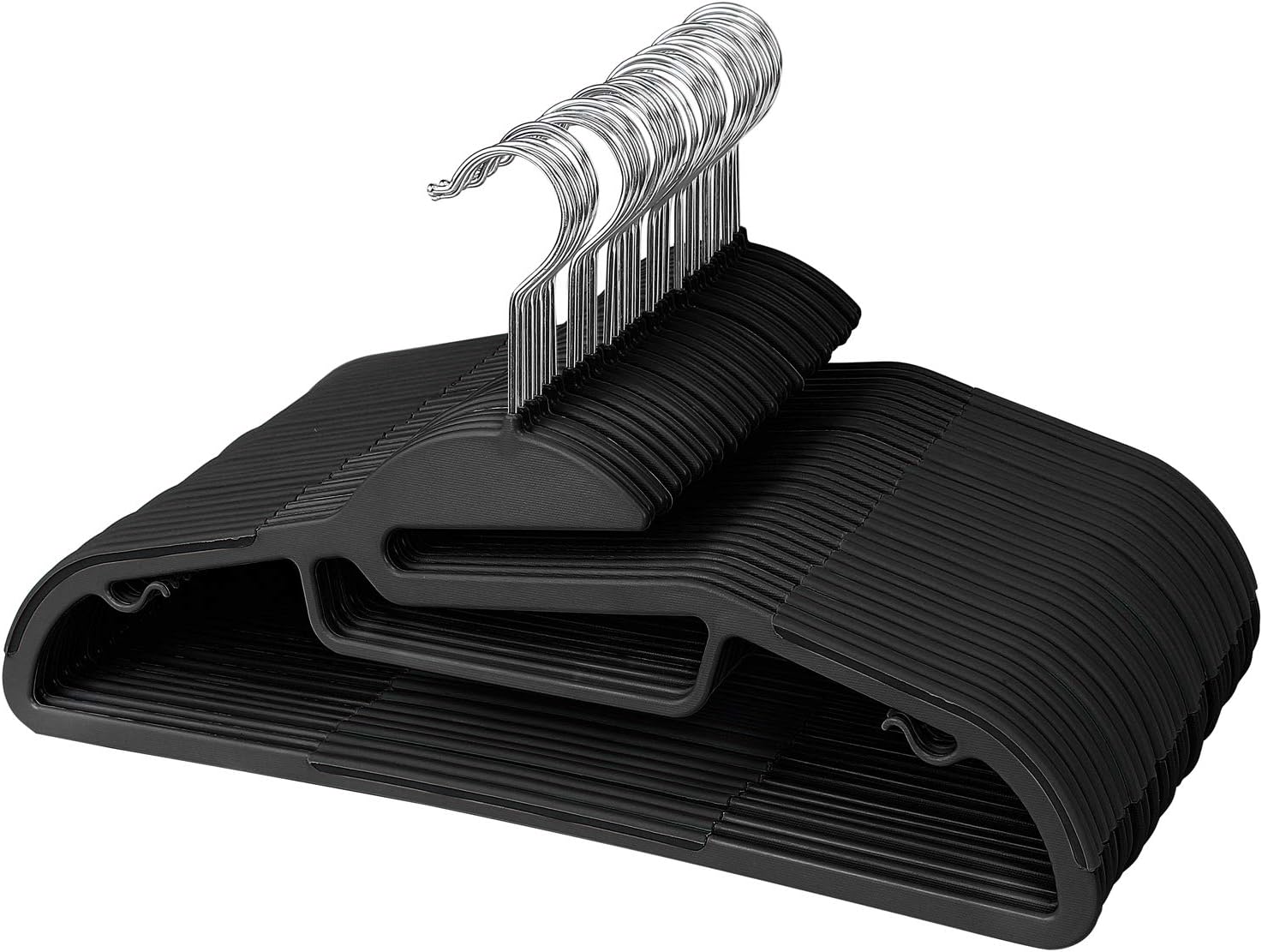 KEPLIN 50Pack NonSlip Hangers for Clothes Durable Coat Hangers