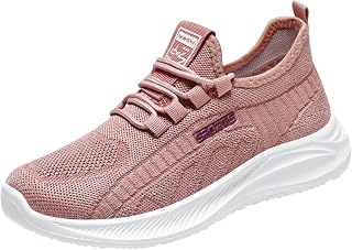Today Deals Womens Shoes Size 5.5 Uk Fashion Spring And Summer Women Sports Shoes Flat Bottom Colorblock Lace Up Mesh Breathable Colorblock Simple Design Shoe For Women UK Size