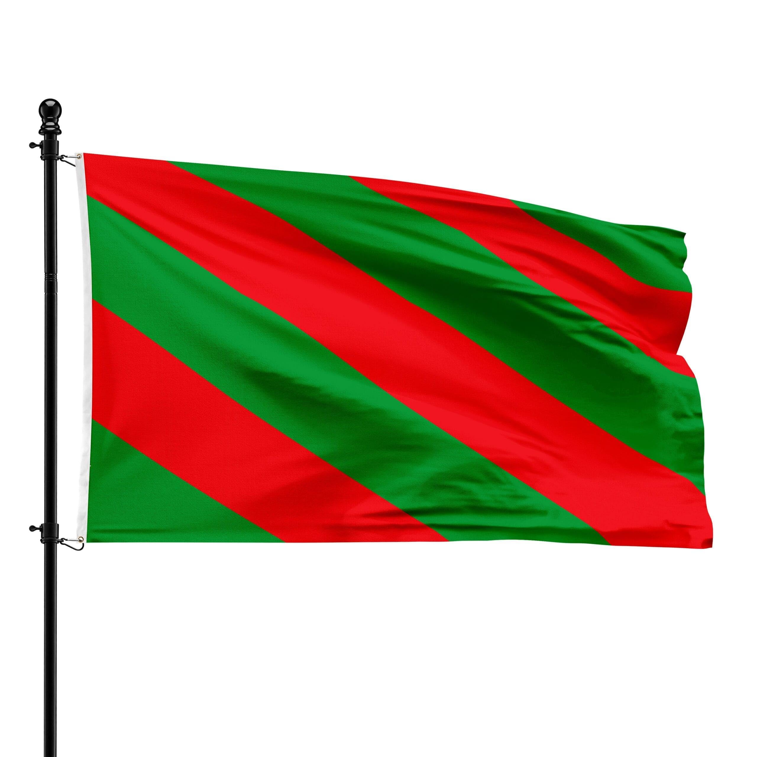 Drapeau municipal d'Aubange 90x150 cm pour mât et célébration officielle