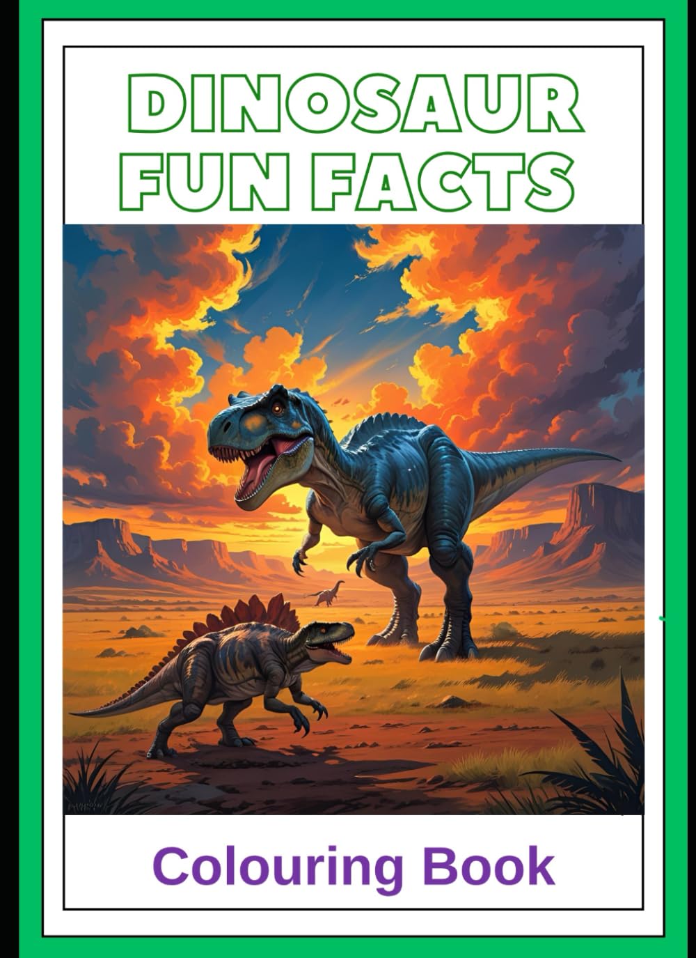 Dinosaur Facts Colouring Book