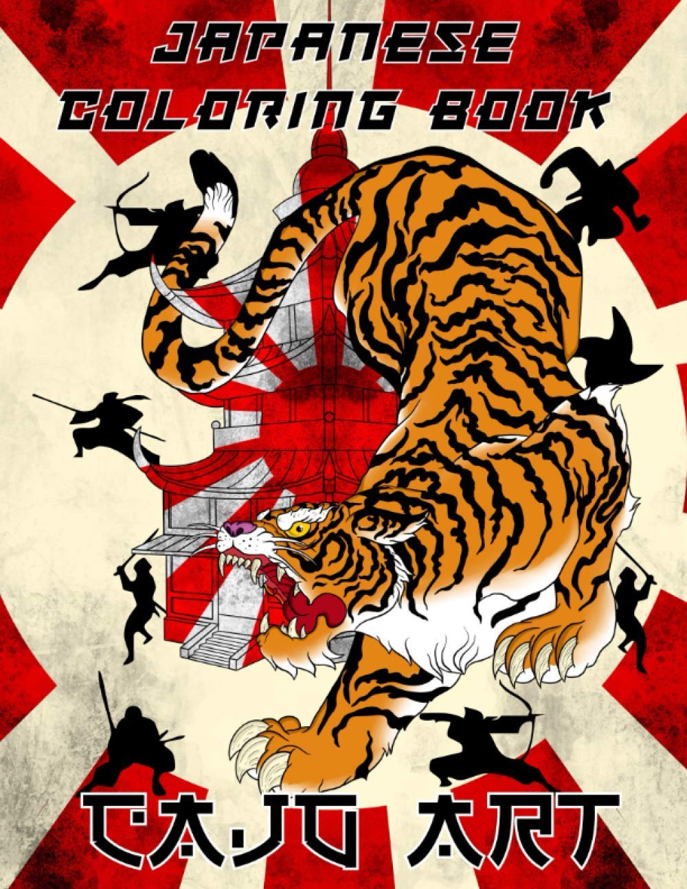 Japanese Coloring Book: 30 drawings of Japanese demons, gheisha, koi carp, samurai, to color while relaxing.