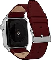 Vista 73 de Bandini Correas de cuero para mujer para Apple Watch de 1.496 pulgadas, 1.575 pulgadas, 1.614 pulgadas para mujer, correa delgada de cuero iWatch