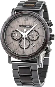 BOBO BIRD 2021 Men's Wooden Wrist Watch with Gift Box