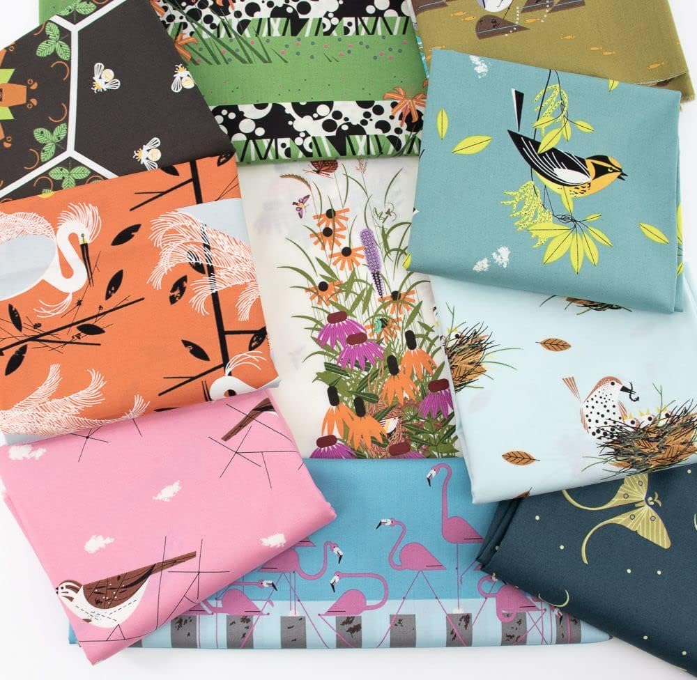 Charley Harper Summer (Vol. 2) Poplin Fabric Fat Quarter Bundle