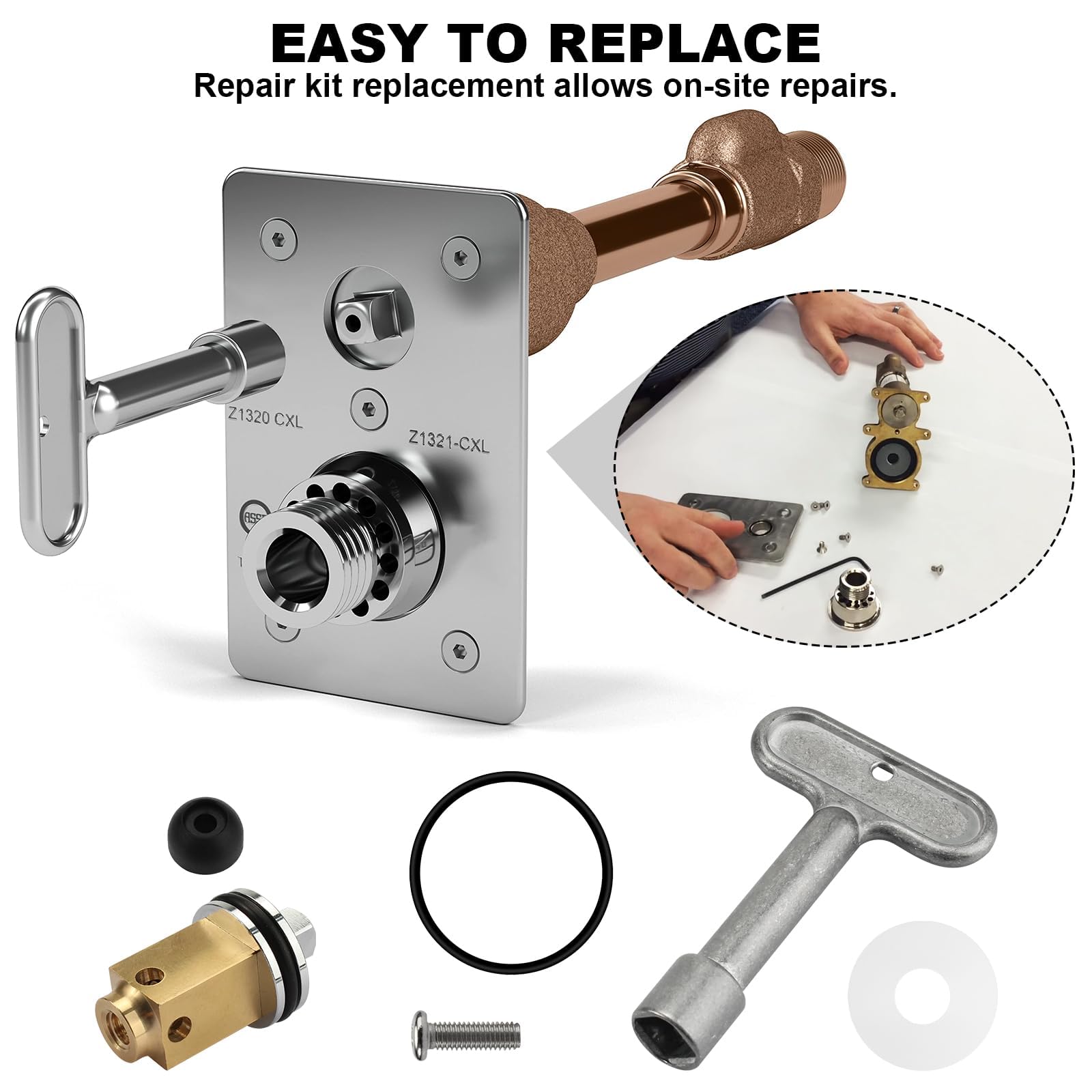 RNページ Wall Hydrant Repair Kit HYD-RK-Z1321-CXL Z1321-CXL/ Z1320-CXL