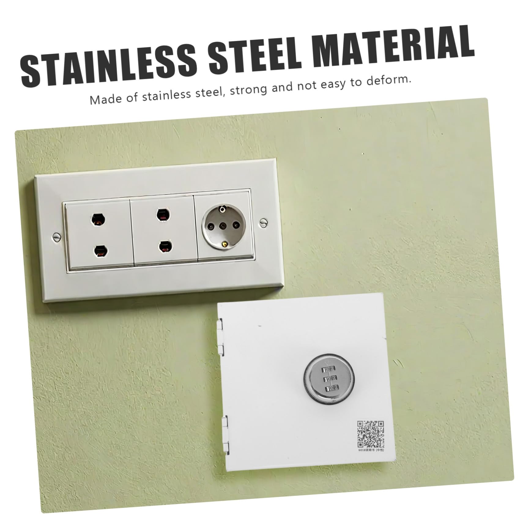 Kisangel Boîtier de Verrouillage pour Prise Électrique Acier Inoxydable Gang Protection Étanche pour Interrupteur Mural Couverture Sécurisée pour Prises Extérieures Installation Facile